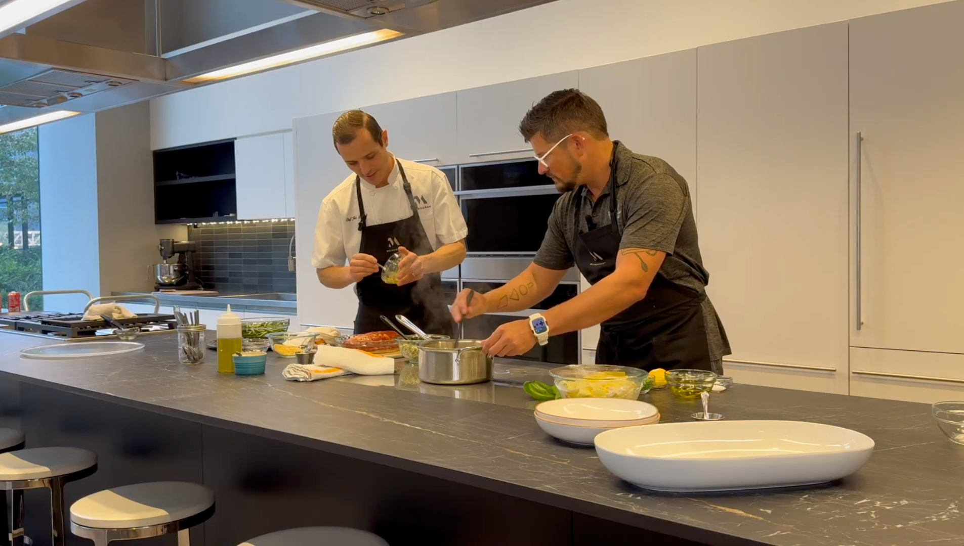 Cooking with Chef Jon at the Monogram Design Center