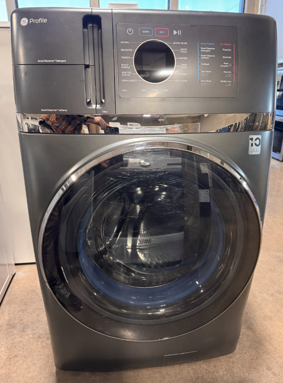 GE Profile 4.8 cu. ft. Capacity UltraFast Combo with Ventless Inverter Heat Pump Technology Washer/Dryer Carbon Graphite PFQ97HSPVDS
