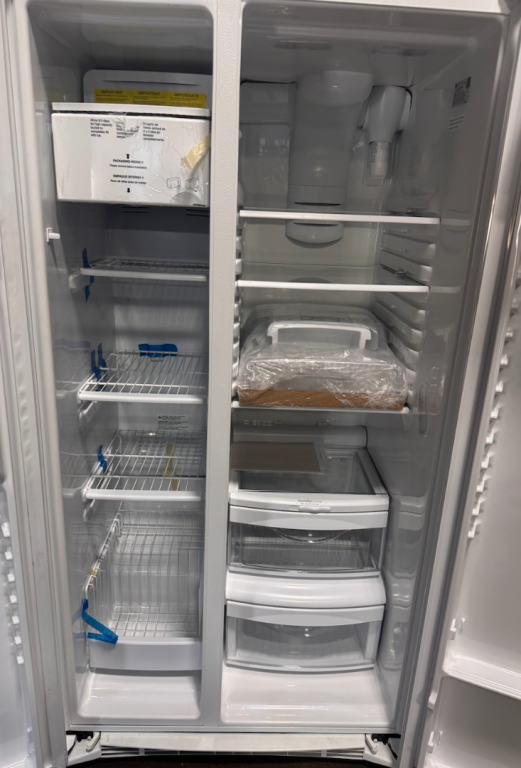 GE 25.3 Cu. Ft. Side-By-Side Refrigerator White GSE25GGPWW