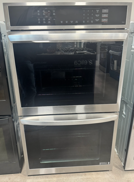 LG 9.4 Cu. Ft. Smart Double Wall Oven With Convection And Air Fry Print Proof Stainless Steel WDEP9423F