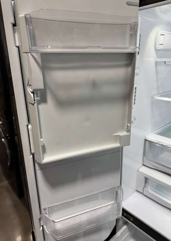 GE Profile 22.1 Cu. Ft. Counter-Depth Fingerprint Resistant French-Door Refrigerator with Hands-Free AutoFill Fingerprint Resistant Stainless Steel PYE22KYNFS