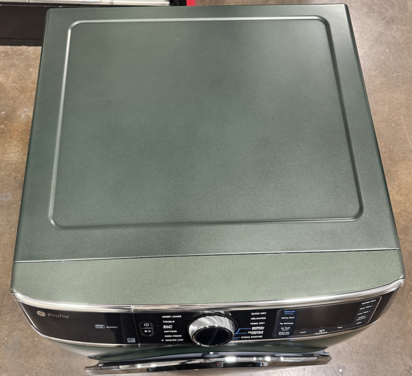 GE Profile 7.8 cu. ft. Capacity Smart Front Load Electric Dryer with Steam and Sanitize Cycle Jade Green PFD95ESPWGN