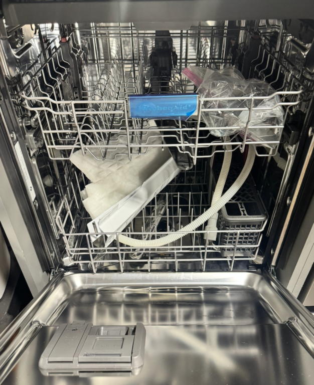 KitchenAid Third Level Utensil Rack Dishwasher with 30+ Total Wash Jets, 39 dBA White KDFE204KWH