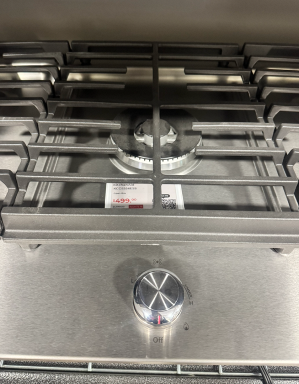 KitchenAid 36" 5-Burner Gas Cooktop Stainless Steel KCGS556ESS