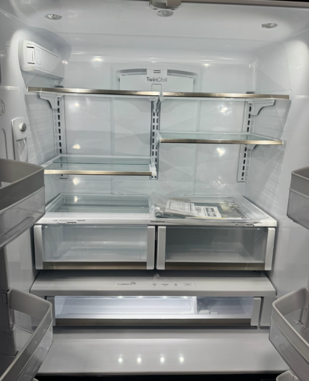 Cafe Café 23.1 Cu. Ft. Smart Counter-depth French-door Refrigerator Stainless Steel CWE23SP2MS1