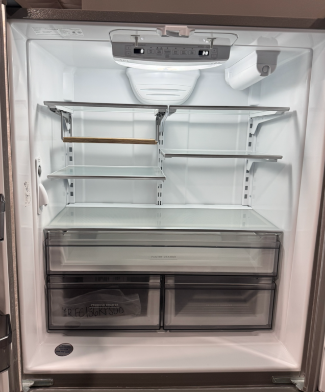 KitchenAid 20 cu. ft. 36-Inch Width Counter-Depth French Door Refrigerator with Interior Dispense Stainless Steel KRFC136RPS