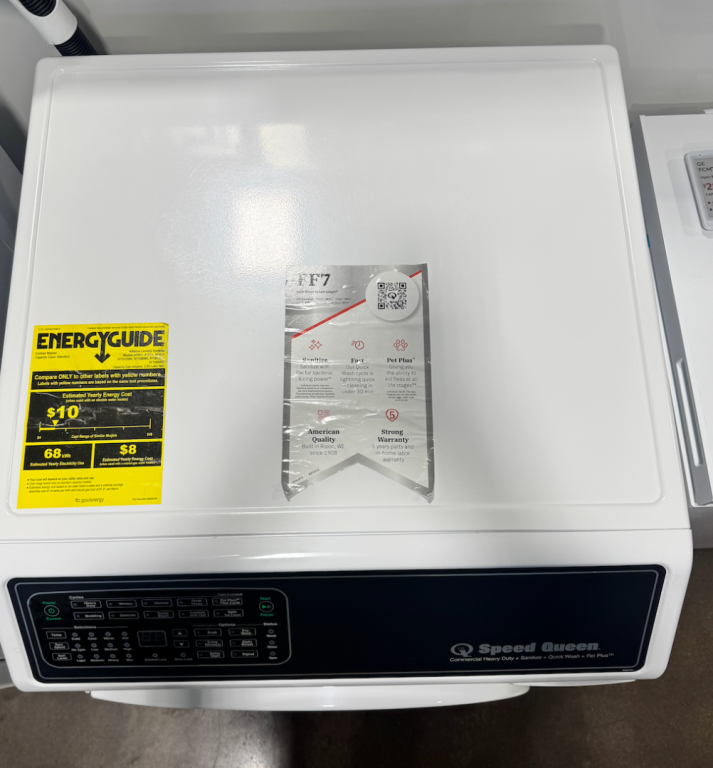 Speed Queen FF7 White Front Load Washer with Pet Plus™ White FF7011WN