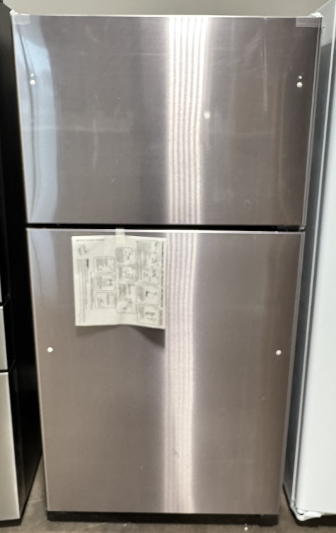 GE 21.9 Cu. Ft. Garage Ready Top-Freezer Refrigerator Fingerprint Resistant Stainless GTS22KYNRFS