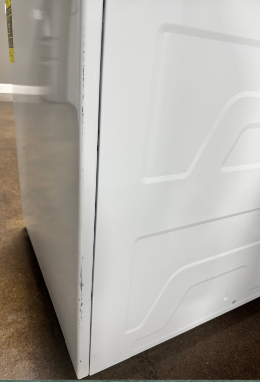 GE Unitized Spacemaker 3.8 cu. ft. Capacity Washer with Stainless Steel Basket and 5.9 cu. ft. Capacity Electric Dryer White on White GUD27ESSMWW