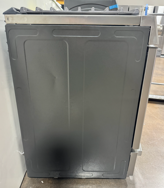 GE Profile 30" Smart Slide-In Front-Control Gas Fingerprint Resistant Range with No Preheat Air Fry Fingerprint Resistant Stainless PGS930YPFS, product image 3 of 6