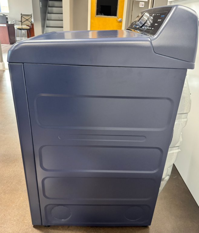GE Profile 7.3 cu. ft. Capacity Smart Electric Dryer with Fabric Refresh Sapphire Blue PTD90EBPTRS, product image 4 of 5