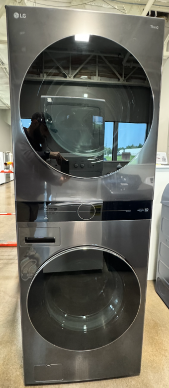 LG Washtower™ 4.5 Cu. Ft. Washer And 7.4 Cu. Ft. Electric Dryer - Black Steel Black Steel WKEX200HBA, product image 1 of 4