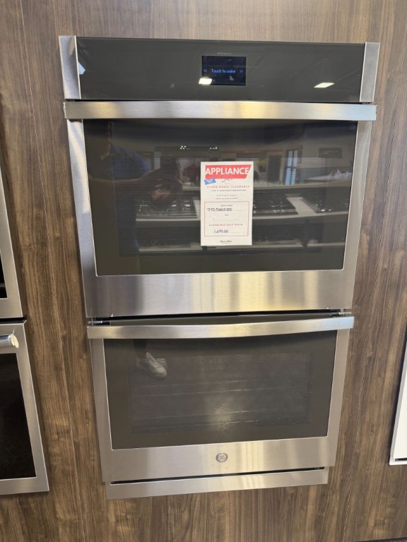 GE 30" Smart Built-In Self-Clean Convection Double Wall Oven with No Preheat Air Fry Stainless Steel JTD5000SVSS, product image 1 of 2