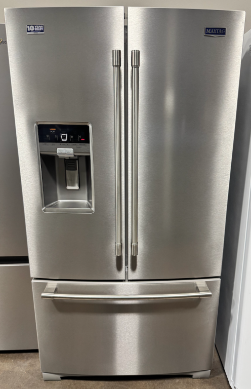 Maytag 36-Inch Wide French Door Refrigerator - 27 Cu. Ft. Fingerprint Resistant Stainless Steel MFT2772HEZ, product image 1 of 14
