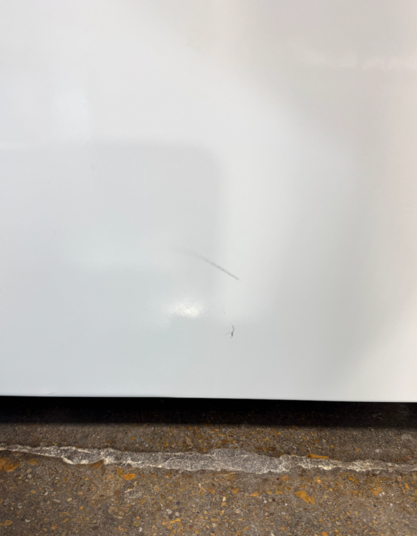GE Unitized Spacemaker 3.8 cu. ft. Capacity Washer with Stainless Steel Basket and 5.9 cu. ft. Capacity Electric Dryer White on White GUD27ESSMWW, product image 4 of 23