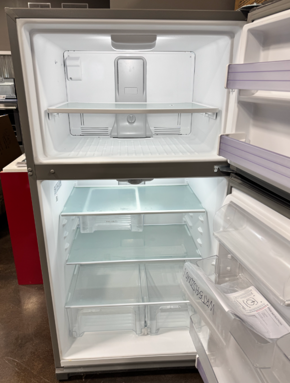 Whirlpool 33-inch Wide Top Freezer Refrigerator - 21 cu. ft. Monochromatic Stainless Steel WRT541SZDM, product image 4 of 18